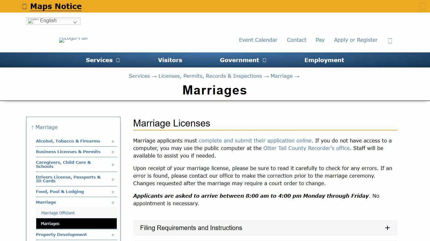 Marriages - Otter Tail County, MN